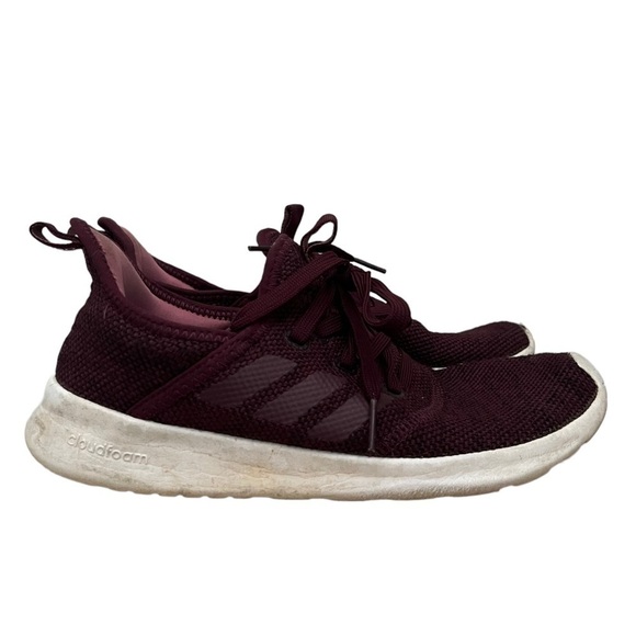 Adidas Cloudfoam Pure Maroon Red Athletic Shoes 6 - Picture 1 of 6